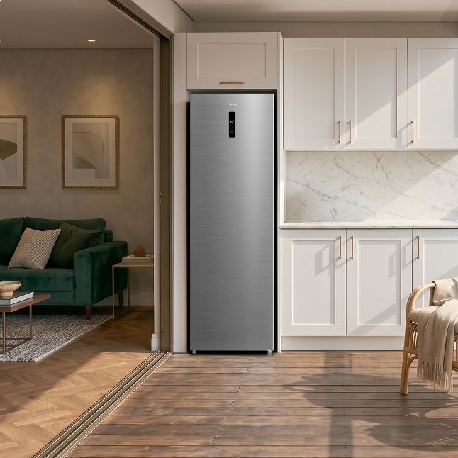 Imagem 4 do produto Freezer Vertical 1 Porta Midea MDRU427FFA463 312 Litros Inverter Inox Bivolt