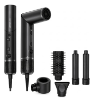 Imagem ilustrativa sobre o produto Secador de Cabelo Multi Brush BSMS1400 1400W Preto Bivolt